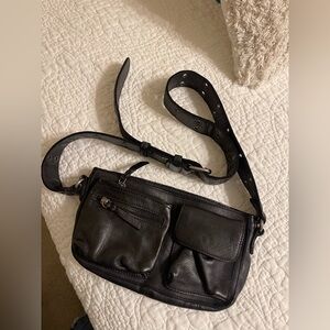 Free People Wade leather sling bag